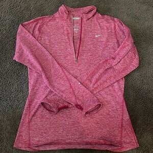 Women’s Nike 1/4 zip pullover jacket. Red